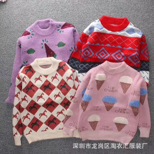 Оптовая продажа детская одежда детские вязаные свитера дешевые детские свитера