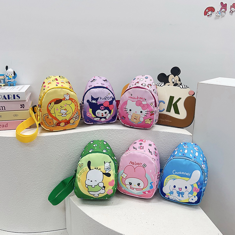 Nuevo bolso de pecho infantil de dibujos animados lindo jardín de infantes mochila de moda para niños mochilas diagonales bocadillos juguetes mochilas