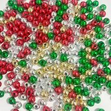 塑料ABS电镀CCB散珠UV圆珠DIY串珠手链项链材料饰品配件巴洛克