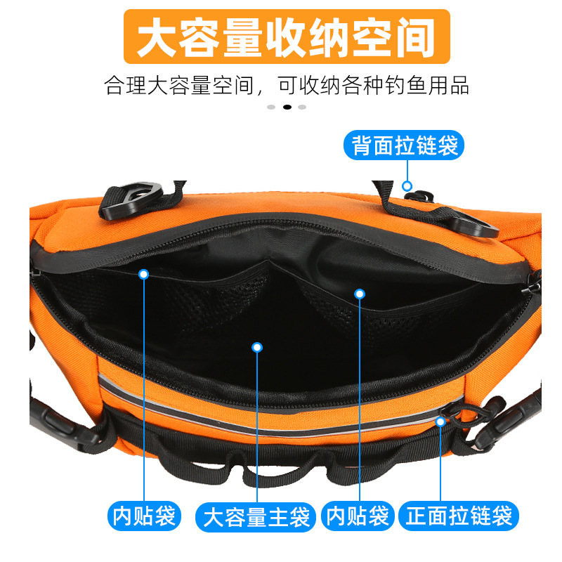 Luya pecho bolsa de cintura trabajador gadget cintura bolsa de viaje deportes al aire libre equitación hombro crossbody Luya bolsa de pesca