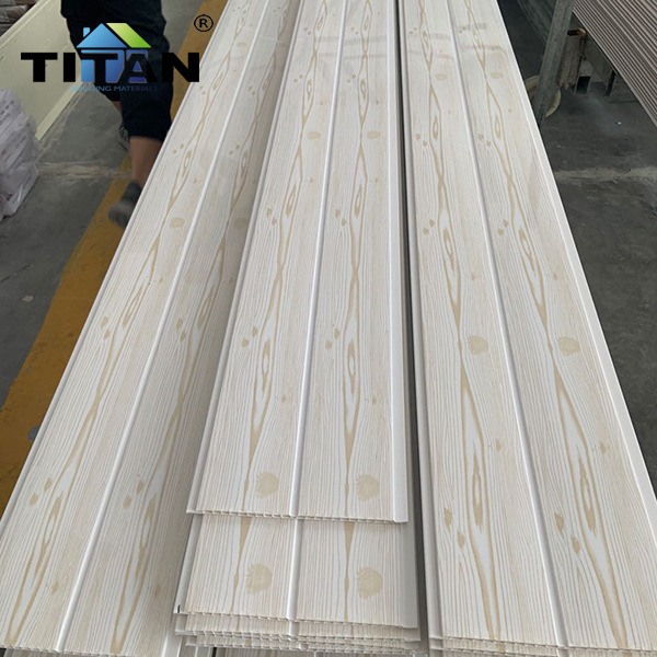 250mmx7mmpvc apartamento de refuerzo hotel baño techo de placa de acero de plástico techo