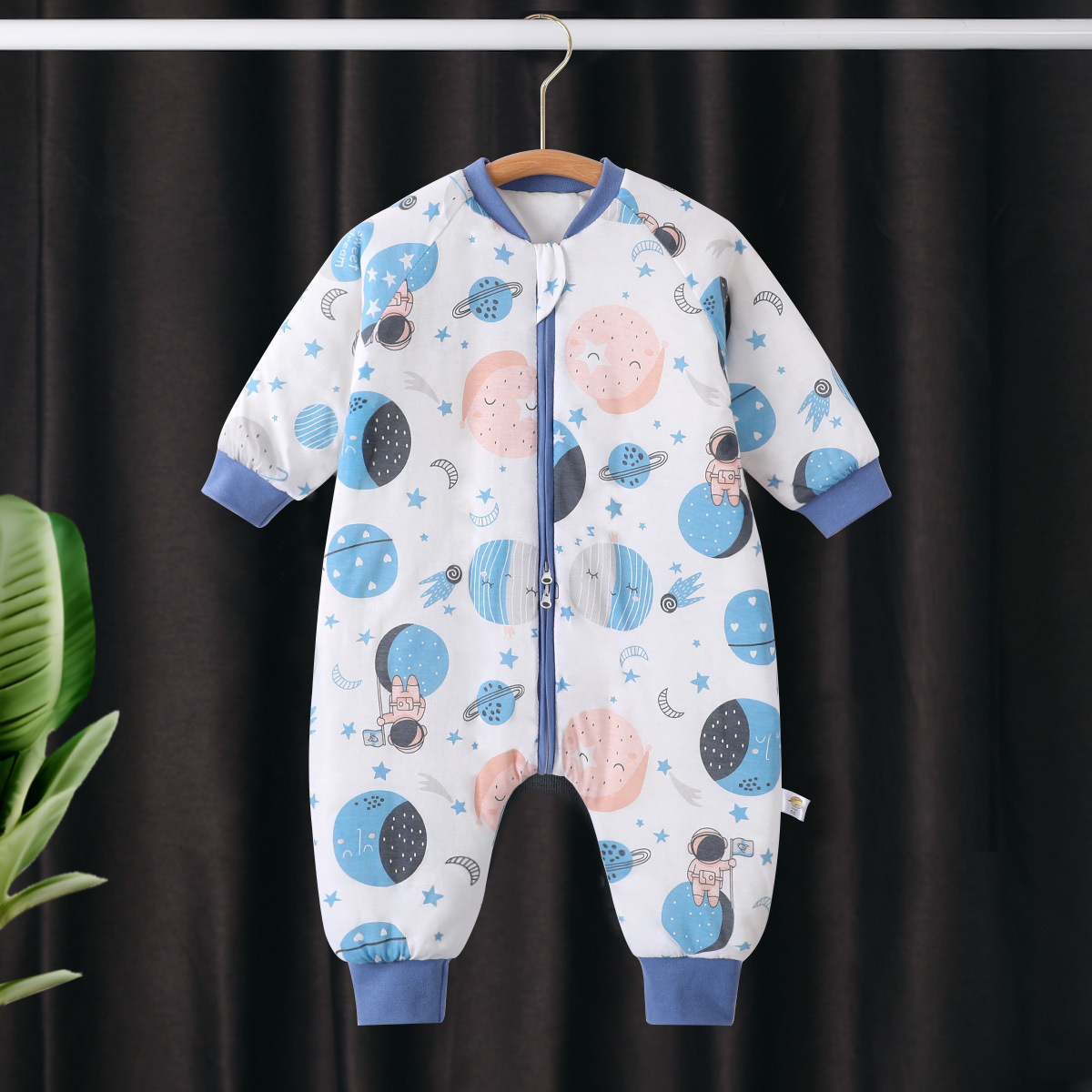 Baby Sleeping Bag Autumn and Winter Style Infant Jumpsuit Anyang Baby Clothing Split-Leg Four-Season Anti-Kick Quilt Baby Autumn and Winter Clothes