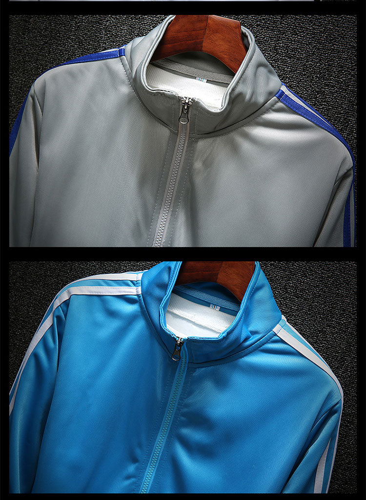 Men's Clothing new autumn and winter men's sports sweatshirt suit version slim fashion sports striped men's wear_voghion.com