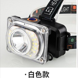Montado en la cabeza 32 LED proyector de doble propósito faro camping senderismo pesca iluminación recargable faro 3 colores opcionales
