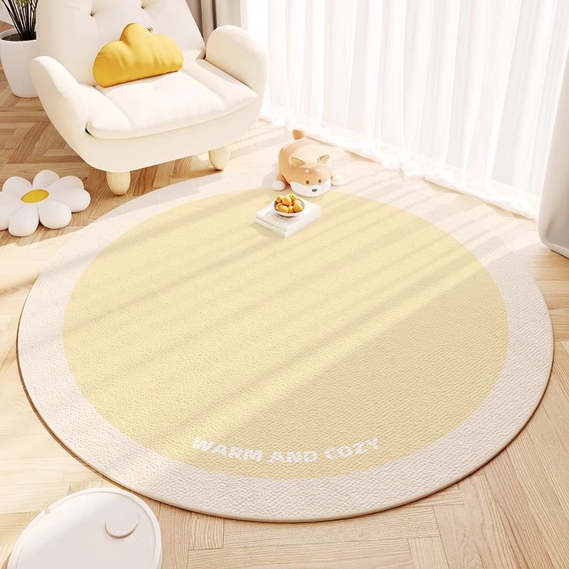 만화 라운드 카펫 얼룩에 강하고 침실 소파 담요 돌보기 쉬운 아기 등반 가을 담요 시원한 크리스탈 벨벳 카펫