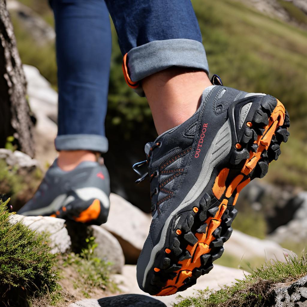 2025 primavera y otoño transfronterizos de malla pareja zapatos de senderismo de altura baja zapatos deportivos casuales al aire libre de malla zapatos de montaña transpirables