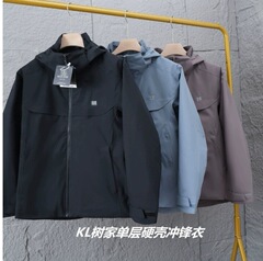 KLと同じスタイルのジャケット、テフロン加工の三防素材、防風、通気性、防水、耐摩耗性、汗を閉じ込めない、カジュアルで多用途