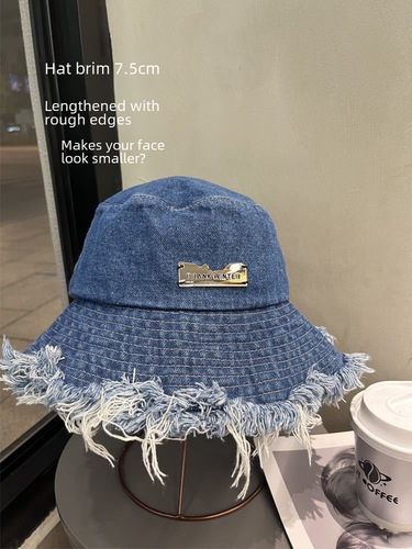 Levi's Fringe Fisherman Hat Korean Spring Summer Sunshade Sun Hat Bucket Hat Bowl Hat Fashion Matchable Personality Shows Small Face New Style
