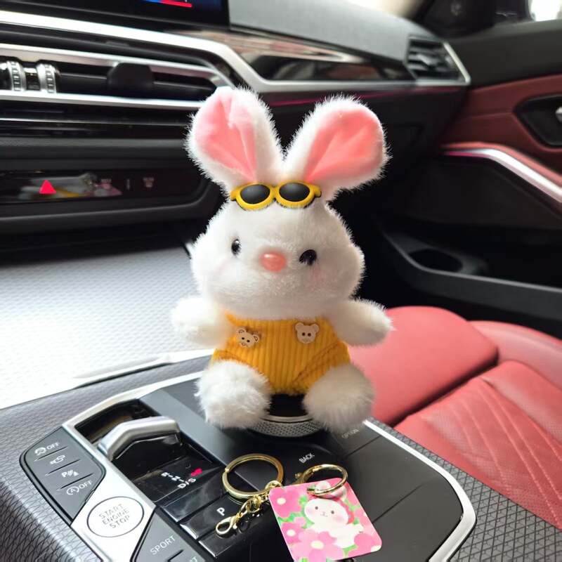 かわいいスカーフバニーペンダント模擬ウサギぬいぐるみ人形バッグペンダント人形キーホルダー人形|undefined