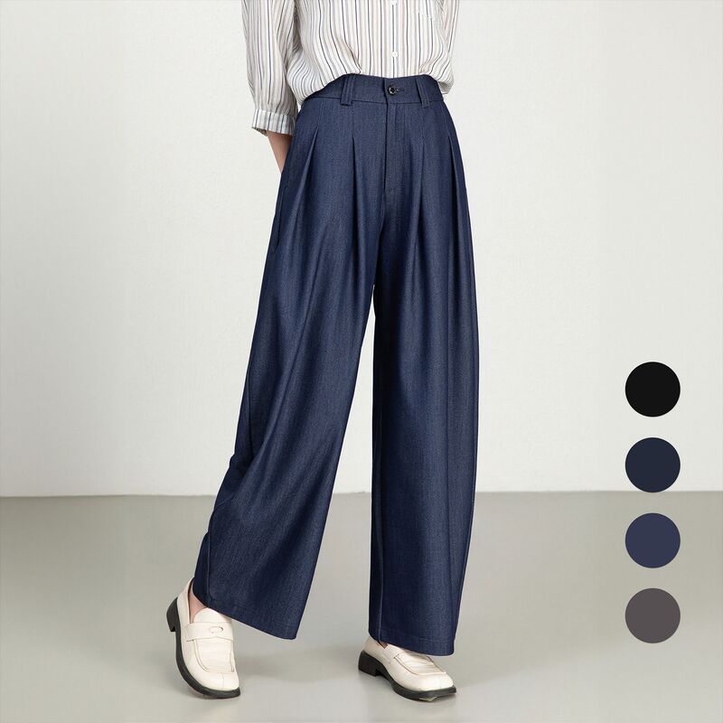 0021 Women's Casual Pants, Loose Fit, Suitable for Commuting to Work, Drapey Straight-Leg Pants, High-Waisted, Slimming, Suitable for Wearing Outside, Long Pants for Autumn 0021 Women's Casual Pants, Loose Fit, Suitable for Commuting to Work, Drapey Straight-Leg Pants, High-Waisted, Slimming, Suitable for Wearing Outside, Long Pants for Autumn
