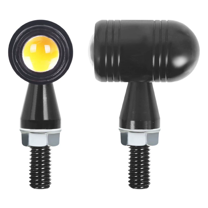 Мотоцикл модифицированные детали с ЧПУ ретро мини-указатель поворота 12 В универсальный металлический мотоцикл указатель поворота сигнальная лампа