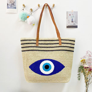(Cross-border trading), straw capacious beach shoulder bag