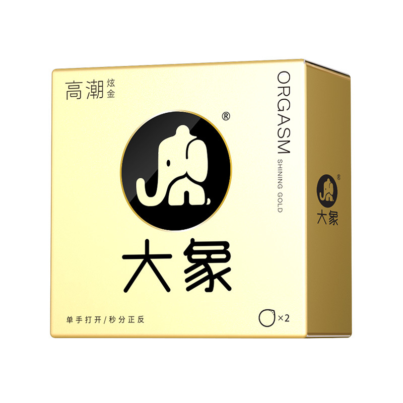 Elephant orgasm dazzling gold 2 pieces