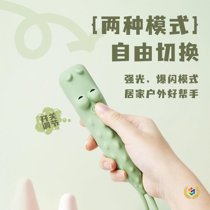 ↬ Cartoon Animal Silicone Flashlight with Two Light Settings, Compact and Portable, USB Charging, Stepless Dimming, Mini Size