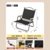 (Height 62) Beech wood armrest [Square tube black chair frame] - ray black