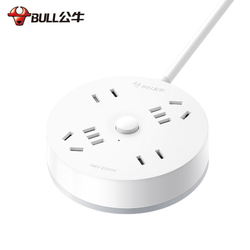 Round bull socket board student dormitory multi-functional panel multi-hole plug-in board with wire electric plug-in board