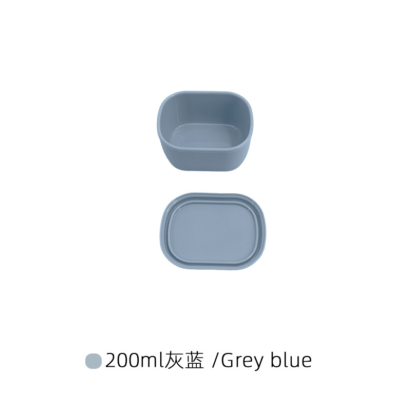 Caja portátil para bebés y niños de silicona, caja de alimentos suplementarios para ensalada, bocadillos sellados con cubierta, caja de preservación de bebés