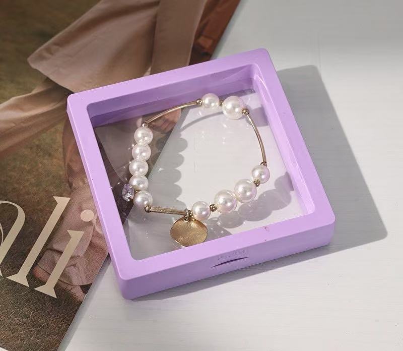 Purple suspension box; 7*7cm [without base]