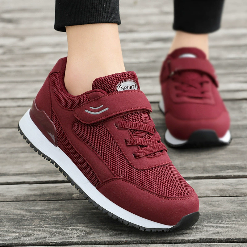 Старые мужские туфли женские на весну, новый флагманский магазин, натуральные товары, нескользящая сетчатая обувь с мягким дном, материнская обувь, нескользящая прогулочная обувь для среднего и пожилого возраста