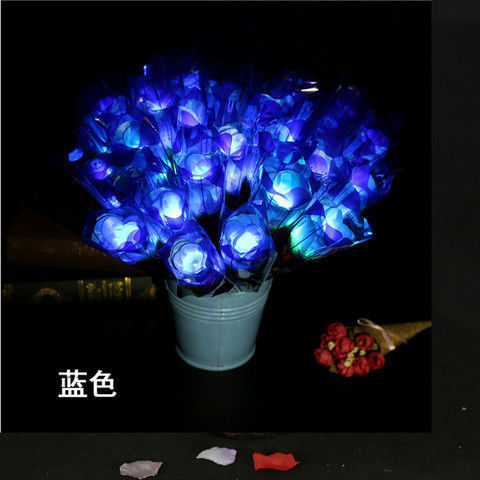 Tanabata simulation luminescence rose Valentine's Day gift Colorful luminescence Night light Stall Source of goods gift wholesale