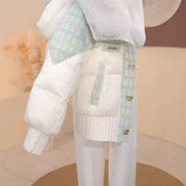 2025冬季新款女士显白气质羽绒棉服外套大码宽松慵懒时尚棉衣袄子