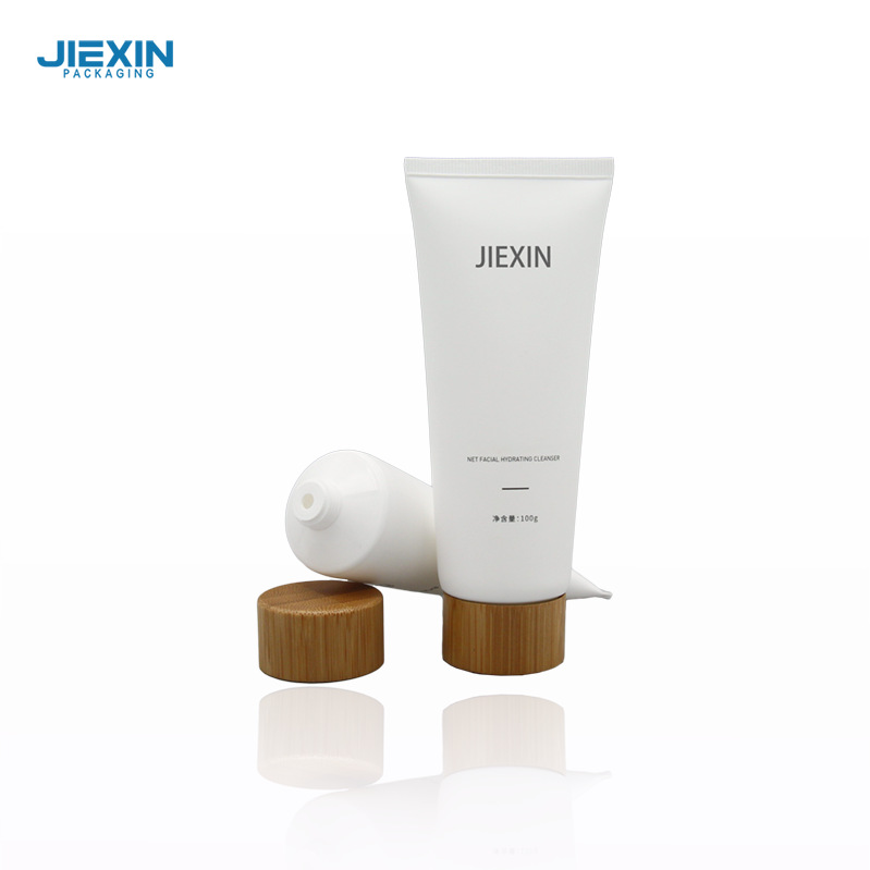 洗面奶软管竹子旋盖塑料包材化妆品包装100ml洁面乳化妆品软管PE