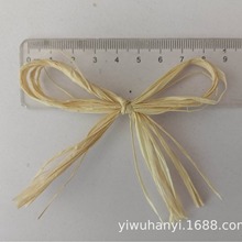 厂家供应精美田园风格5-20CM节日礼品及DIY用手工制拉菲草蝴蝶结