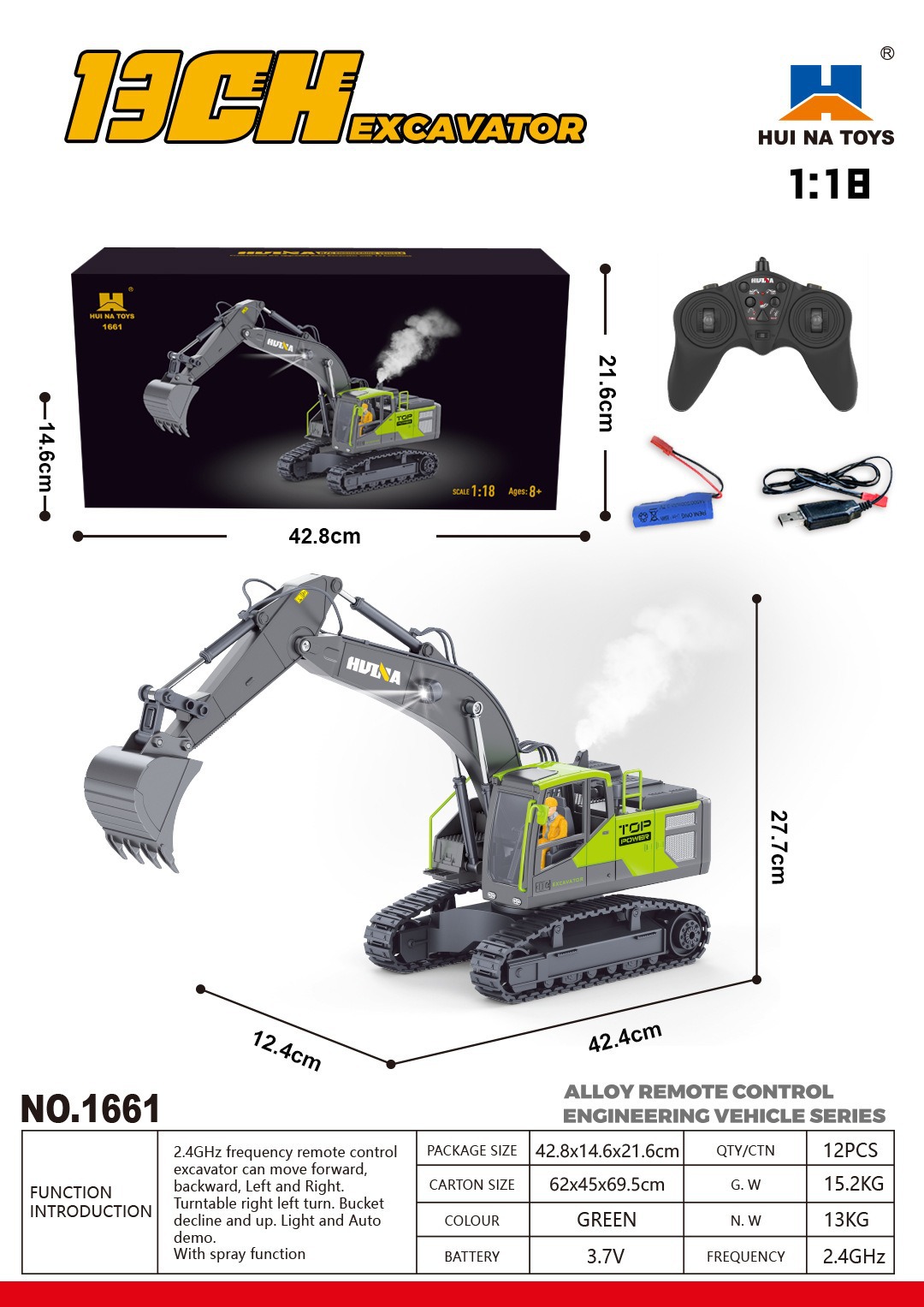 Suministro 1: 14 modelo de vehículo de ingeniería de aleación de control remoto simulación de excavadora camión de descarga mezclador juguetes para niños