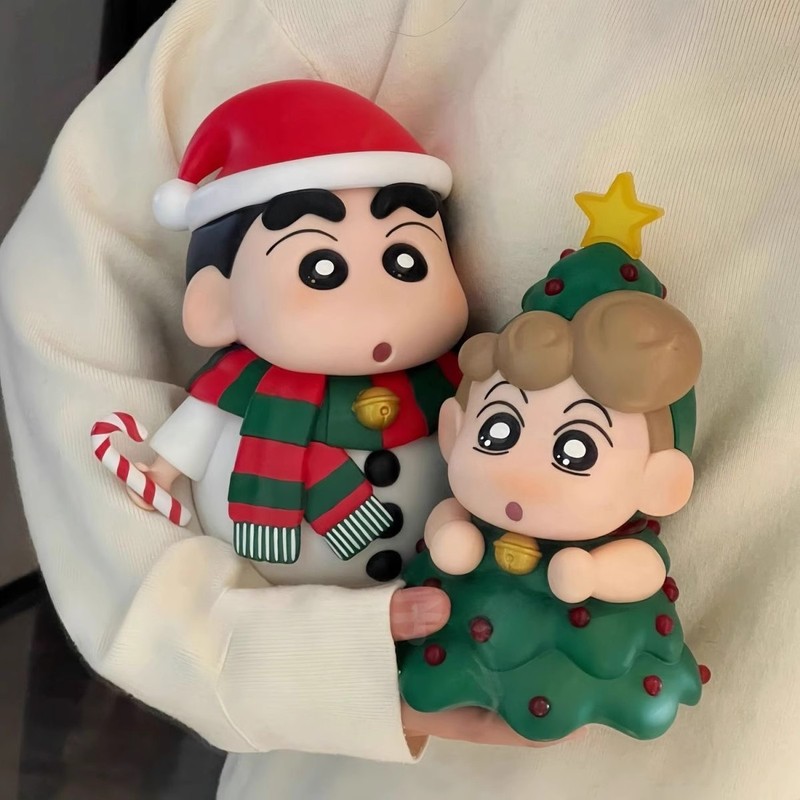 クリスマスクレヨンしんちゃんの周りでクリスマスのアオイ雪だるまを作って、ランプをたたいてください。|undefined