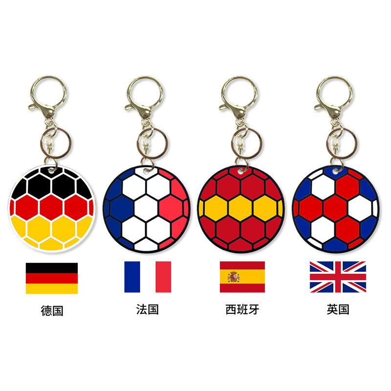 Amazon venta caliente de fútbol deportivo llavero colgante material de silicona bolsas de fútbol de dibujos animados decoración llave de regalo image 5