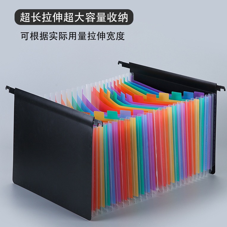 25 rejilla de gran capacidad bolsa de órgano A4 multi-capa bilateral colgante Prueba de papel archivo de almacenamiento de organización bolsa al por mayor