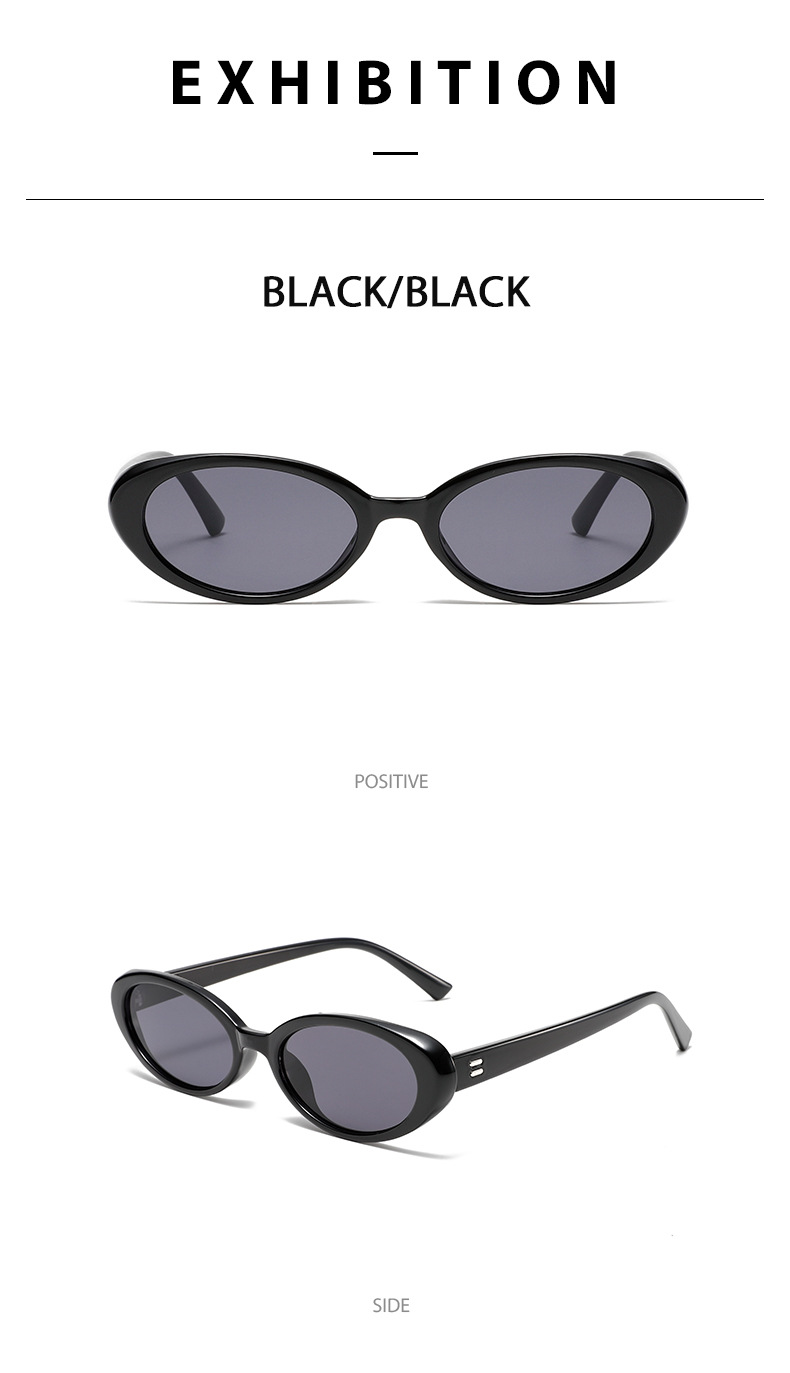 50g Weight Vacation Solid Color PC UV400 Protection Cat Eye Full Frame Women's Sunglasses