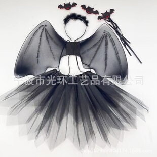 Halloween children's Christmas kindergarten performance props modeling angel devil skull bat little devil wings