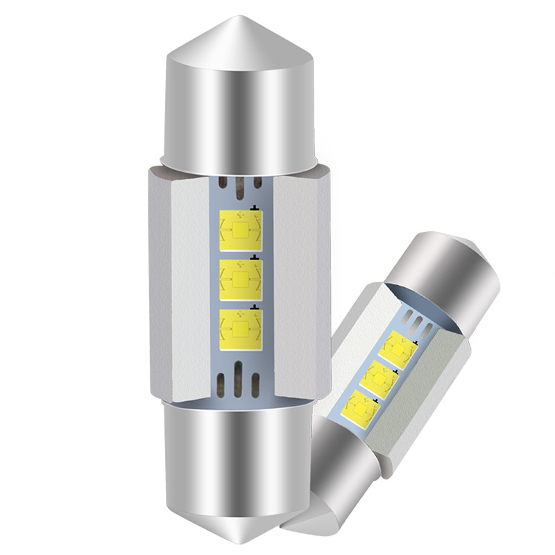 Transfronterizo nueva luz de lectura de automóviles de doble punta 31mm - 3SMDLED luz de techo 2525 luz de automóvil 12V luz de instrumento