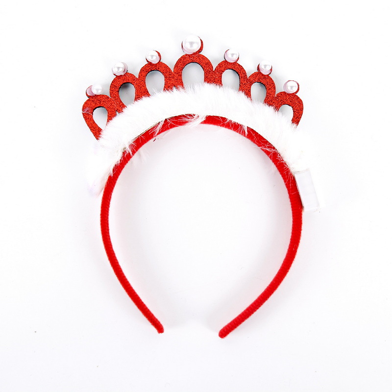 658-23(Carrón de la corona de perla con lámpara) - Rojo