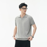 ZF8109-MM潮牌海鸥领针织短袖T恤简约时尚cleanfit透气上衣，男装针织衫/毛衣，星座614