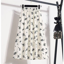 夏装碎花百搭半身裙中长裙女2025超仙高腰碎花显瘦百搭设计感裙子