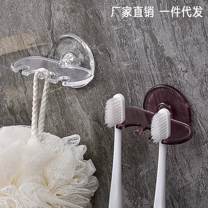 Настенный держатель для зубных щеток без перфоратора, стеллаж для хранения в ванной, детский держатель для зубных щеток, пластиковый