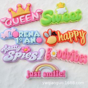diy resin accessories Crown letter brand happy English brand phone case beauty storage box mouthwash Cup accessories