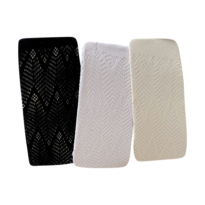 Verano caliente delgada chica desgaste malla jacquard encaje sobre la rodilla hueco y2g Lolita japonés negro pantimedias