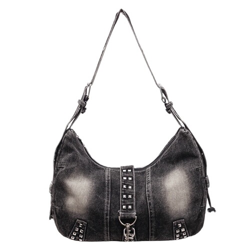 American retro niche crossbody bag canvas denim bag women dumpling bag fashionable all-matching shoulder bag commuting shoulder bag