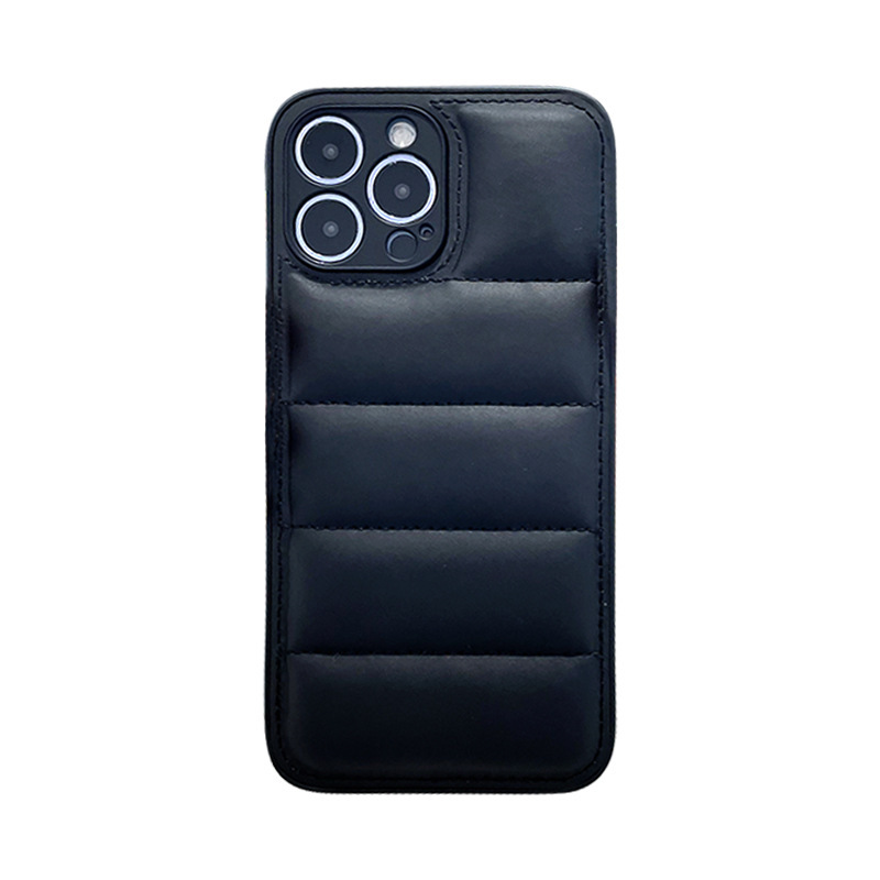 Funda para iPhone 17 estilo chaqueta de plumón, compatible con iPhone 16 Pro Max, sensación de alta gama, diseño simple para iPhone 14, funda protectora anticaídas para iPhone 15.