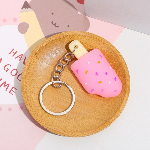 Summer Popsicle Ice Cream Keychain Colorful Popsicle Keychain Creative Car Bag Pendant Event Small Gift