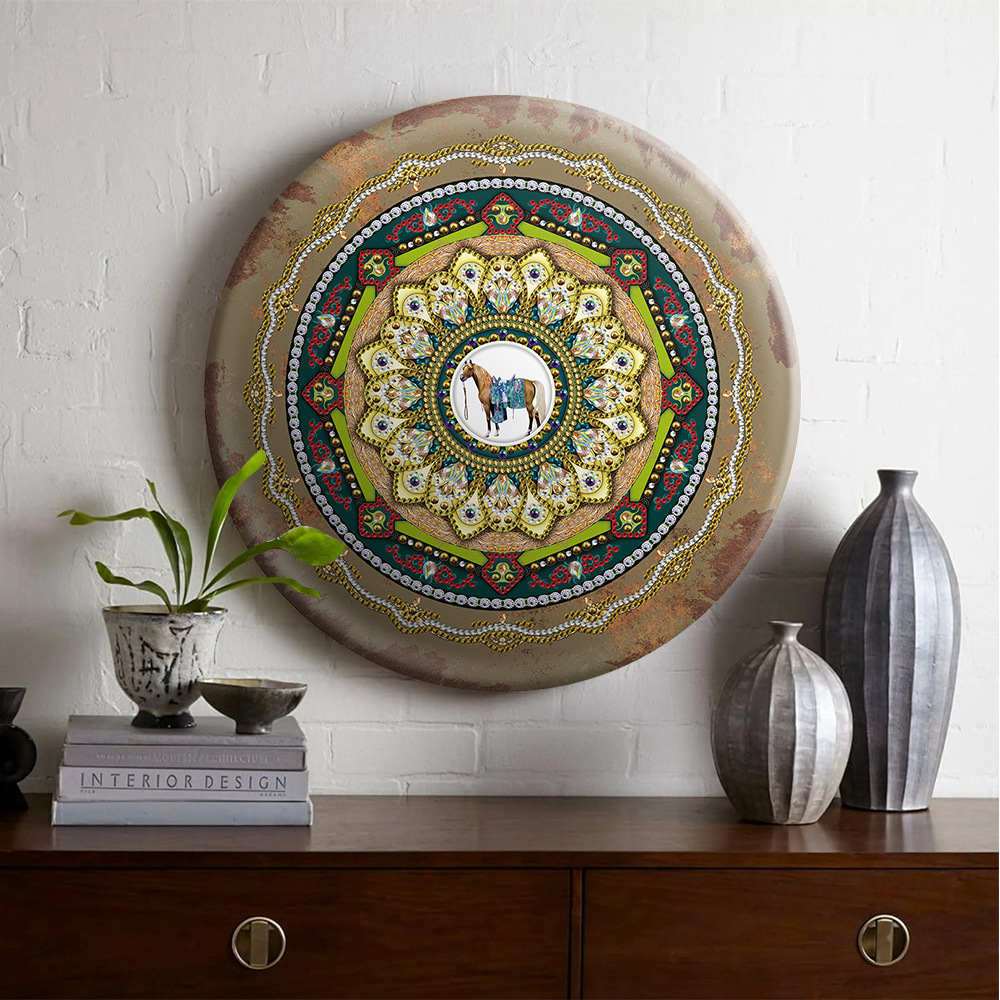 Diamante pintura perimetral DIY taladro pegatinas bordadas pintura decoración sala de estar pintura relojes pintura de hierro al por mayor