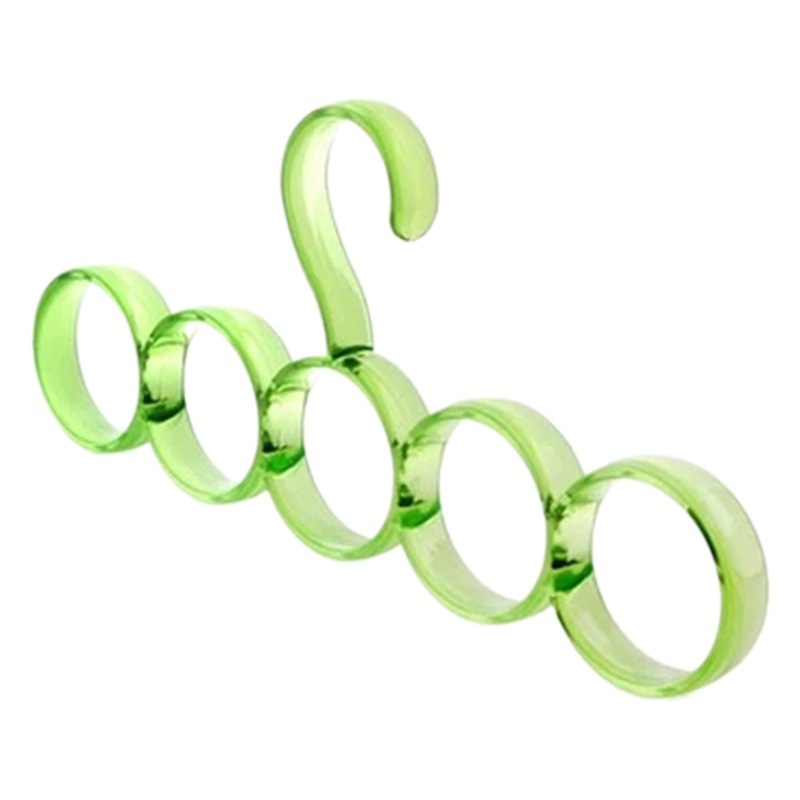 Simple bufanda rack Nordic simple Percha 5-anillo agujero redondo corbata ropa bufanda rack de almacenamiento