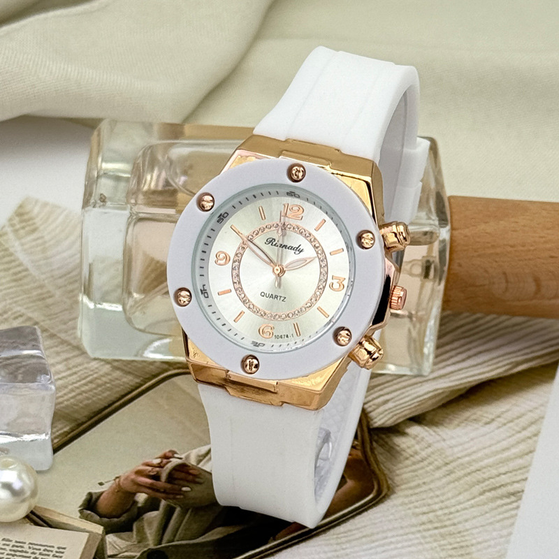 Cross-Border Foreign Trade New Fashion Digital Women's Watch Simple and Versatile Student Casual Silicone Quartz Watch Women's Wholesale