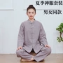 养生夏季薄款竹节棉禅修服