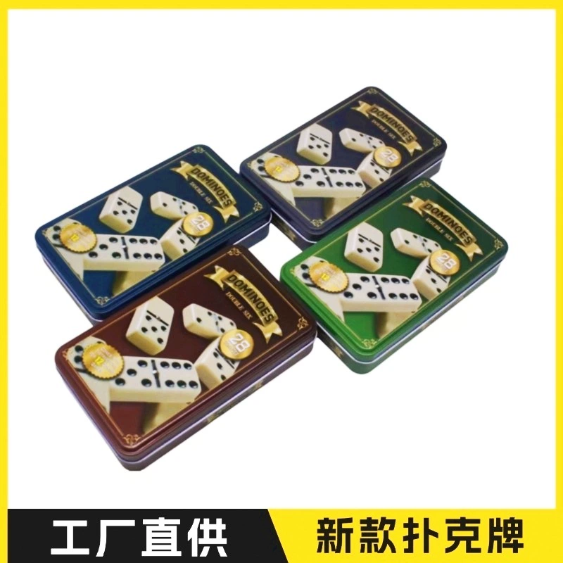 5412 жестяная коробка, набор домино, настольная игра, шахматная комната, детские развивающие игрушки, интерактивные игрушки для родителей и детей