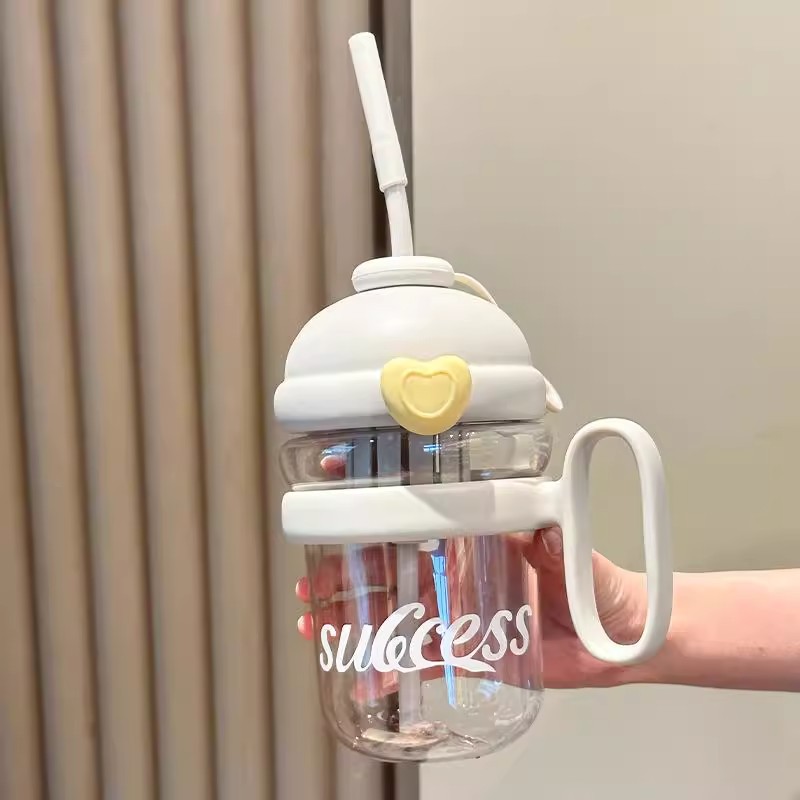 Botella de agua de oficina para estudiantes, plástico resistente al calor