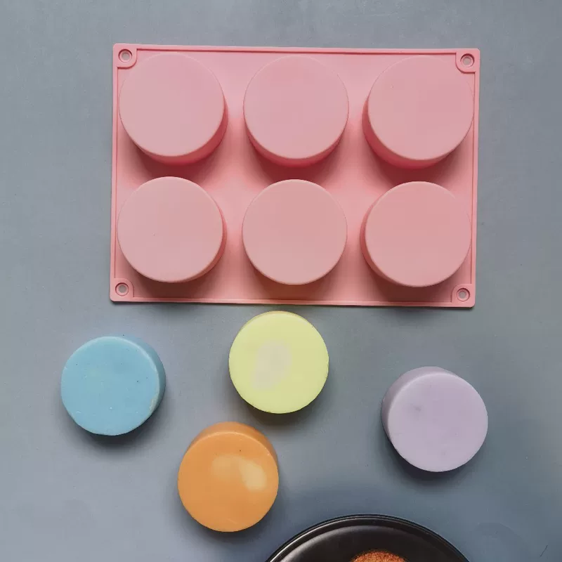 6 Langles Cylinder Small 154 Silicone Mold Cake Ice Pudding Dessert Pudding Pudding Put Baking